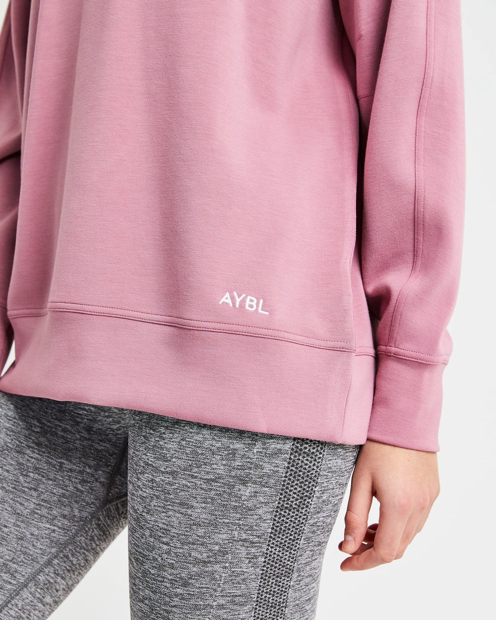 AYBL Oversized Jumper Ruzove Ruzove | 40GPYVALS