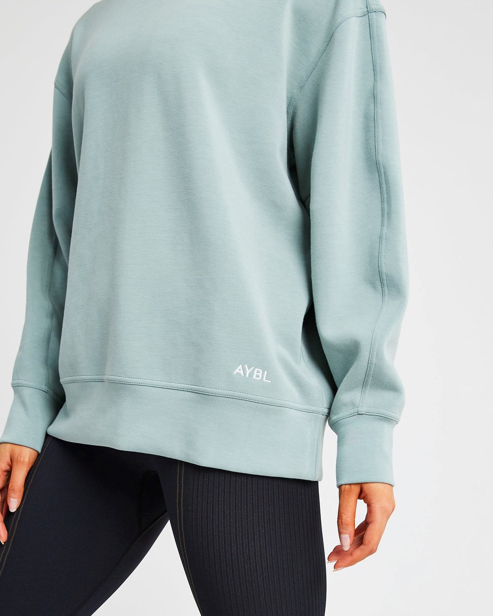 AYBL Oversized Jumper Zelene | 76LXYRQWC