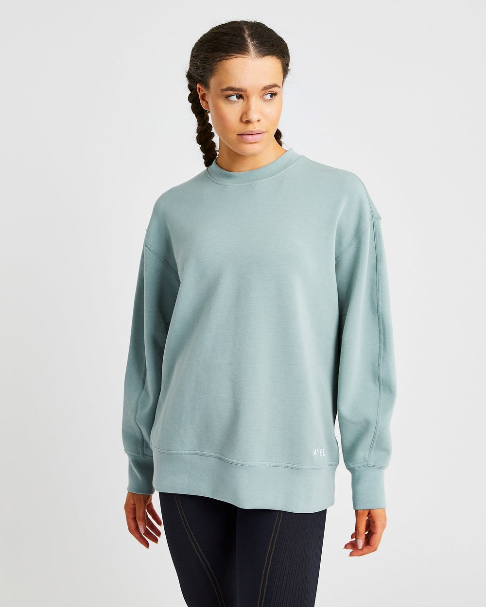 AYBL Oversized Jumper Zelene | 76LXYRQWC