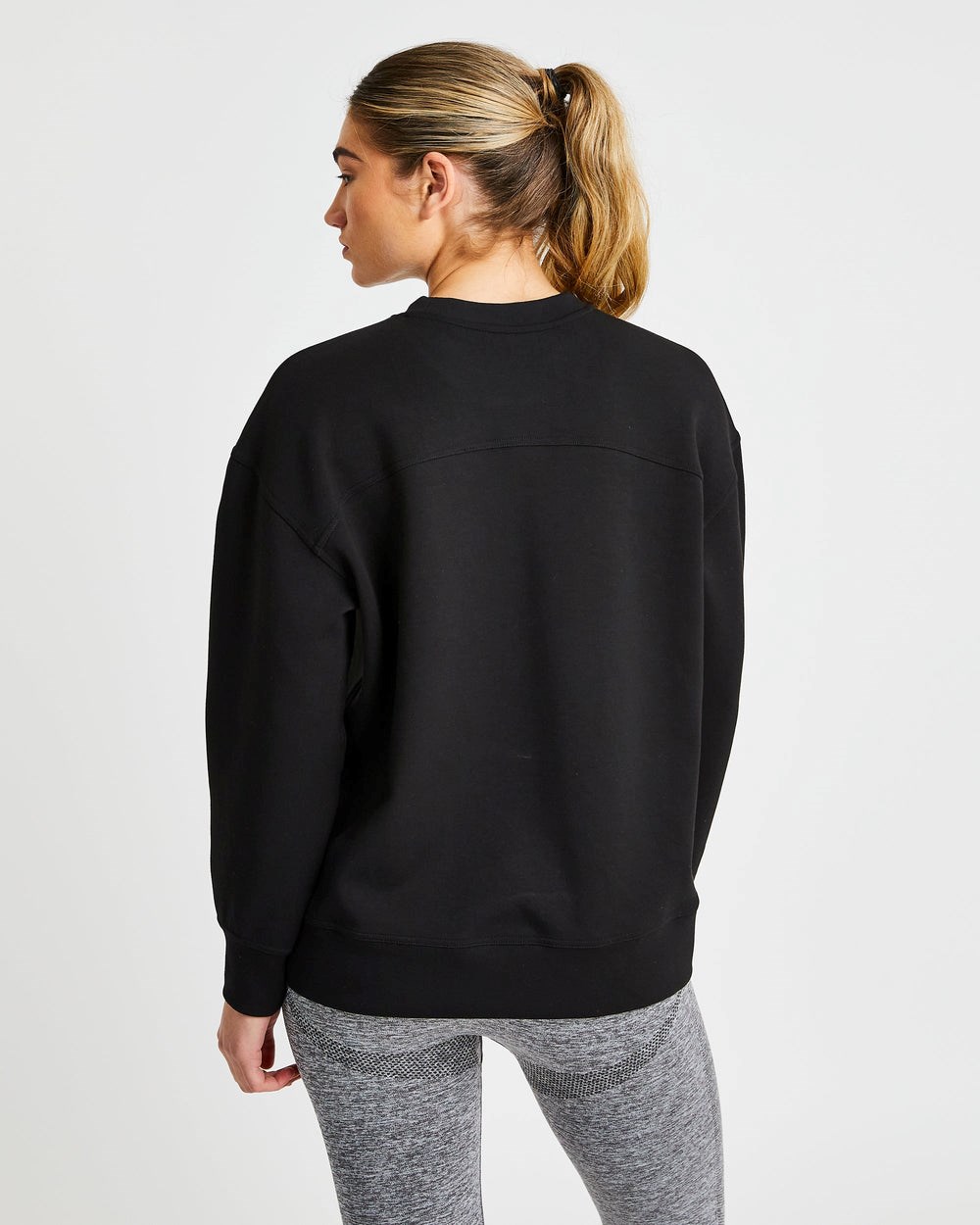 AYBL Oversized Jumper Čierne | 35XRJENST