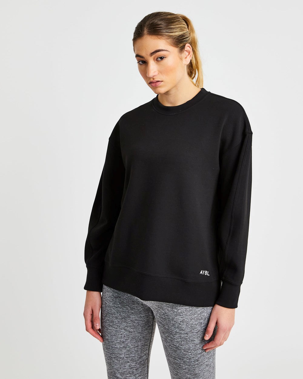 AYBL Oversized Jumper Čierne | 35XRJENST