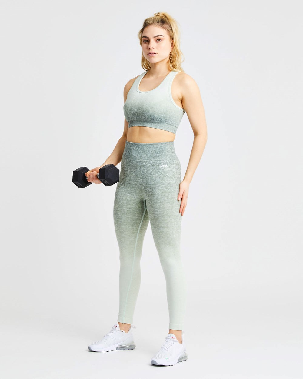 AYBL Pulse Ombré Seamless Leggings Hnedožltý | 78JANQPFK