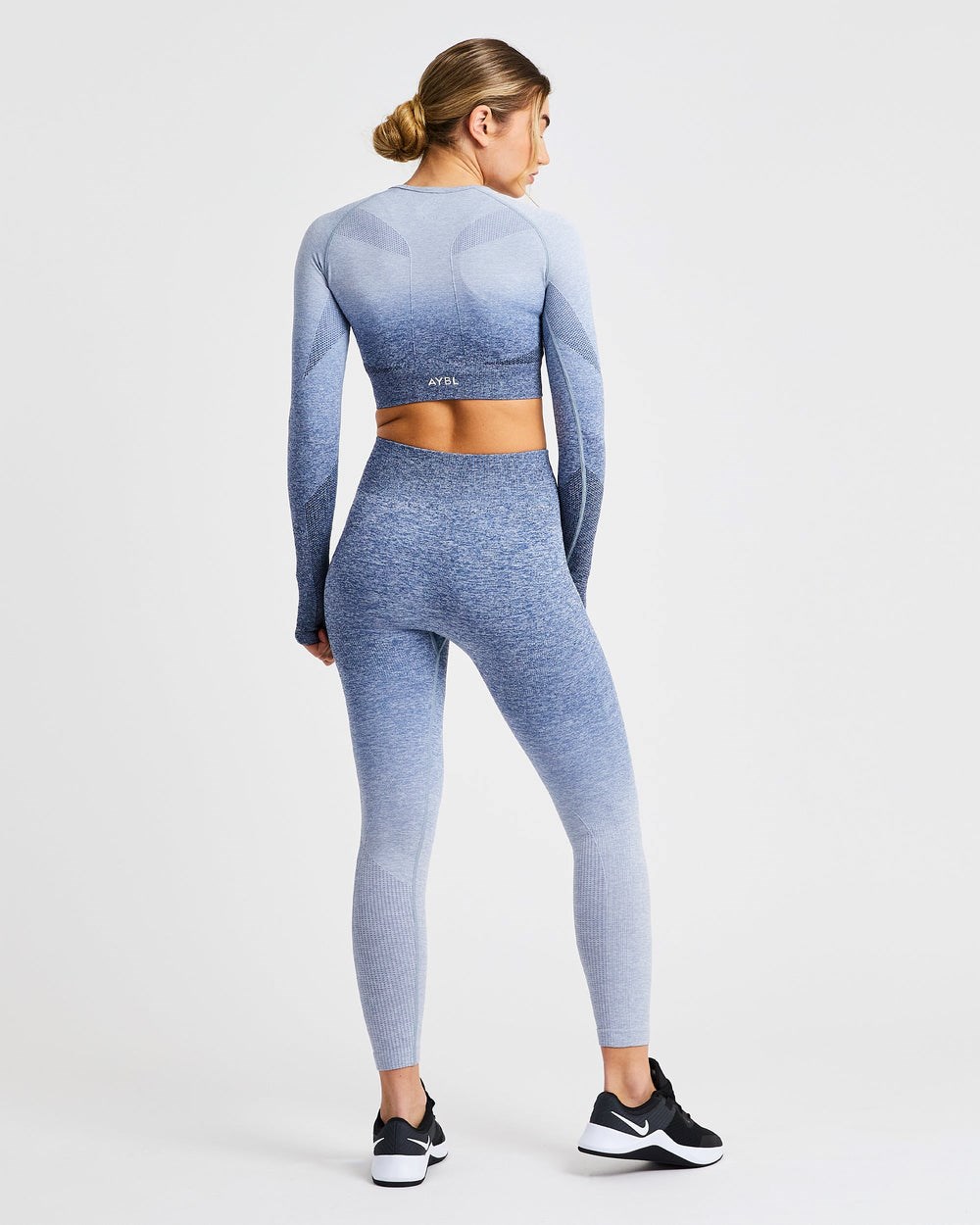 AYBL Pulse Ombré Seamless Leggings Námornícka Modrá | 21IABJFLW