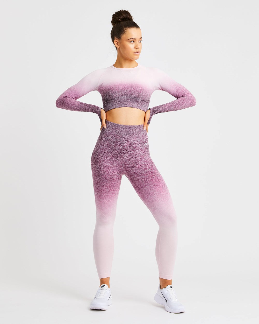 AYBL Pulse Ombré Seamless Leggings Plum | 26DLGCQXS