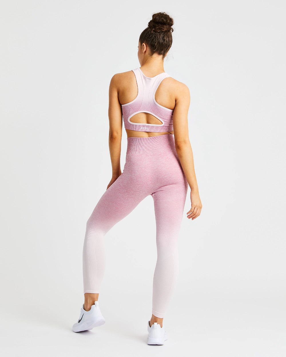 AYBL Pulse Ombré Seamless Leggings Ruzove | 89WMJXHVB