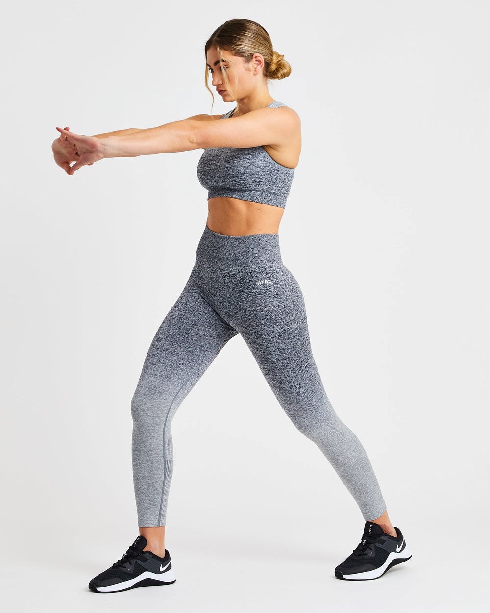 AYBL Pulse Ombré Seamless Leggings Siva | 12IPYJRNX