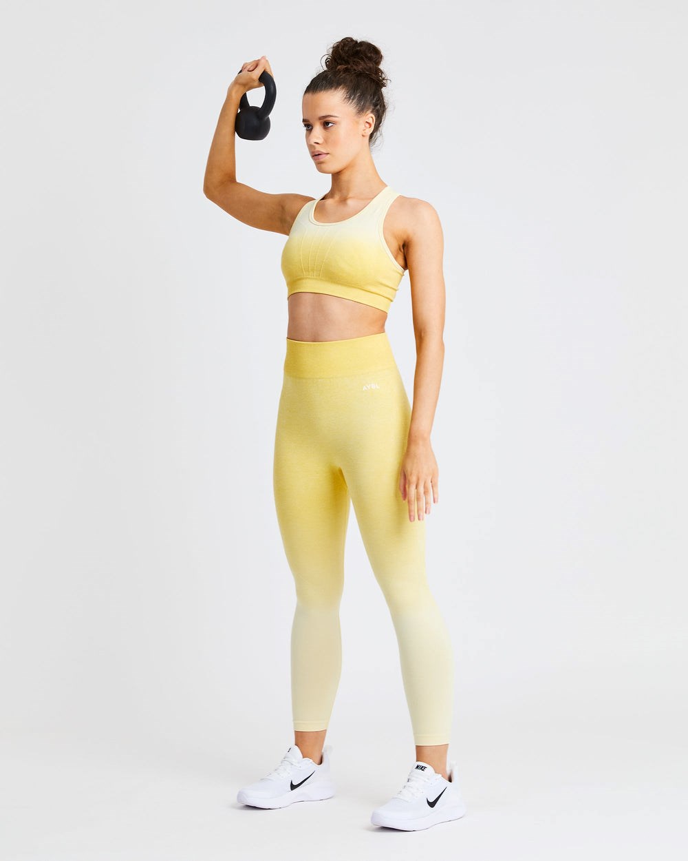 AYBL Pulse Ombré Seamless Leggings Žlté | 04ZYSJTGM