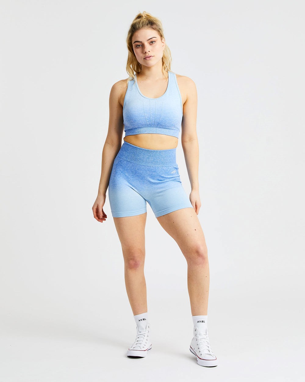 AYBL Pulse Ombré Seamless Shorts Modre | 94MXQHRUB