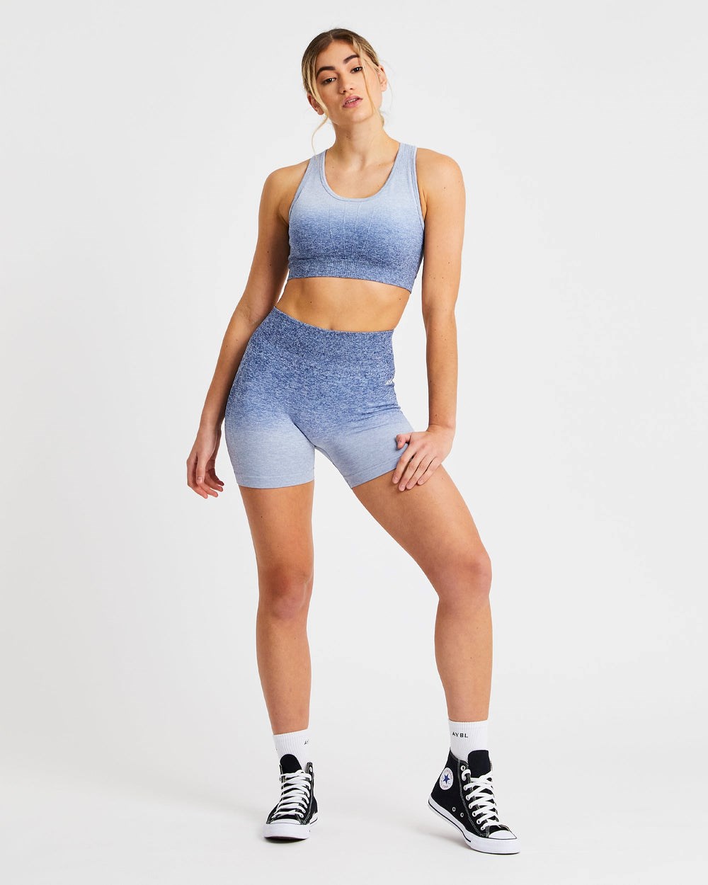 AYBL Pulse Ombré Seamless Shorts Námornícka Modrá | 92TAQYCNE