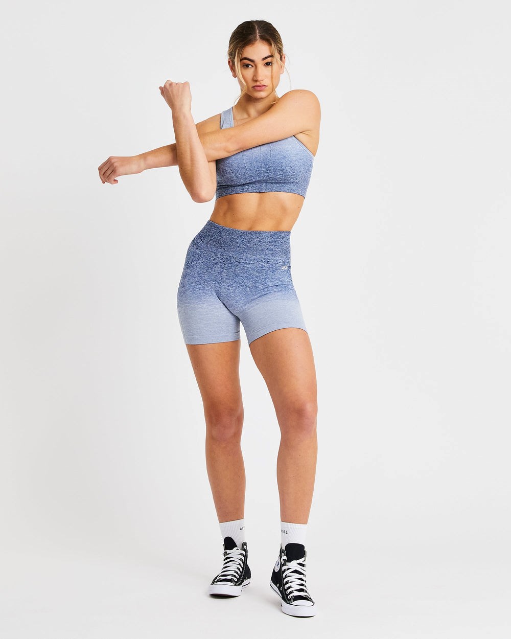 AYBL Pulse Ombré Seamless Shorts Námornícka Modrá | 92TAQYCNE