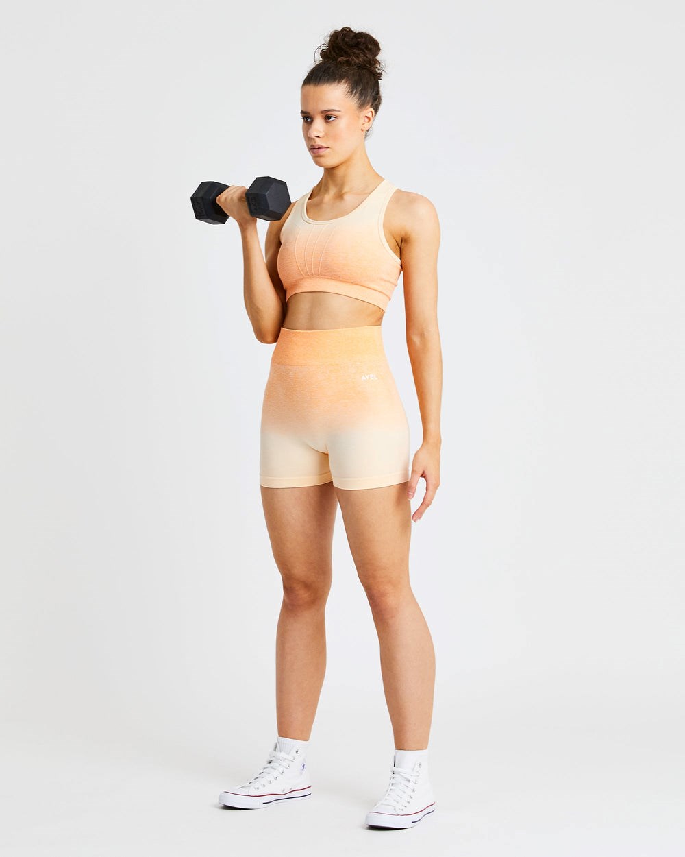 AYBL Pulse Ombré Seamless Shorts Oranžové | 74QYICGOZ