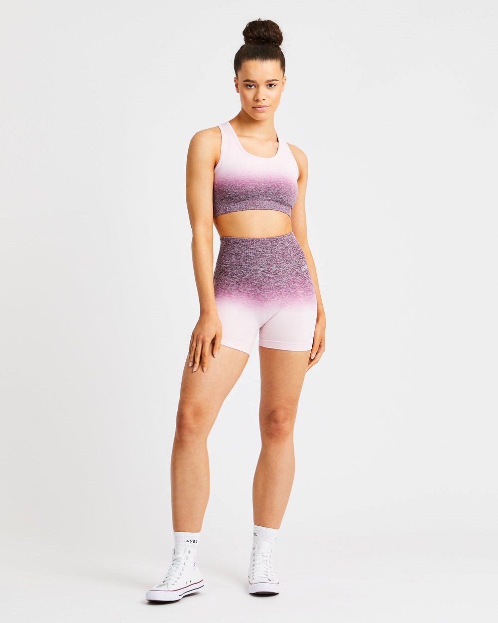 AYBL Pulse Ombré Seamless Shorts Plum | 02EKRVMTB