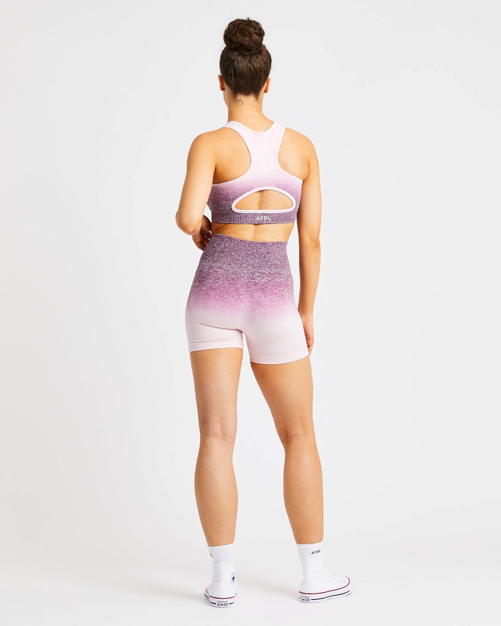 AYBL Pulse Ombré Seamless Shorts Plum | 02EKRVMTB