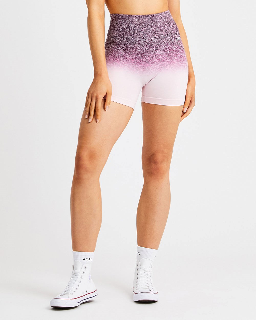 AYBL Pulse Ombré Seamless Shorts Plum | 02EKRVMTB