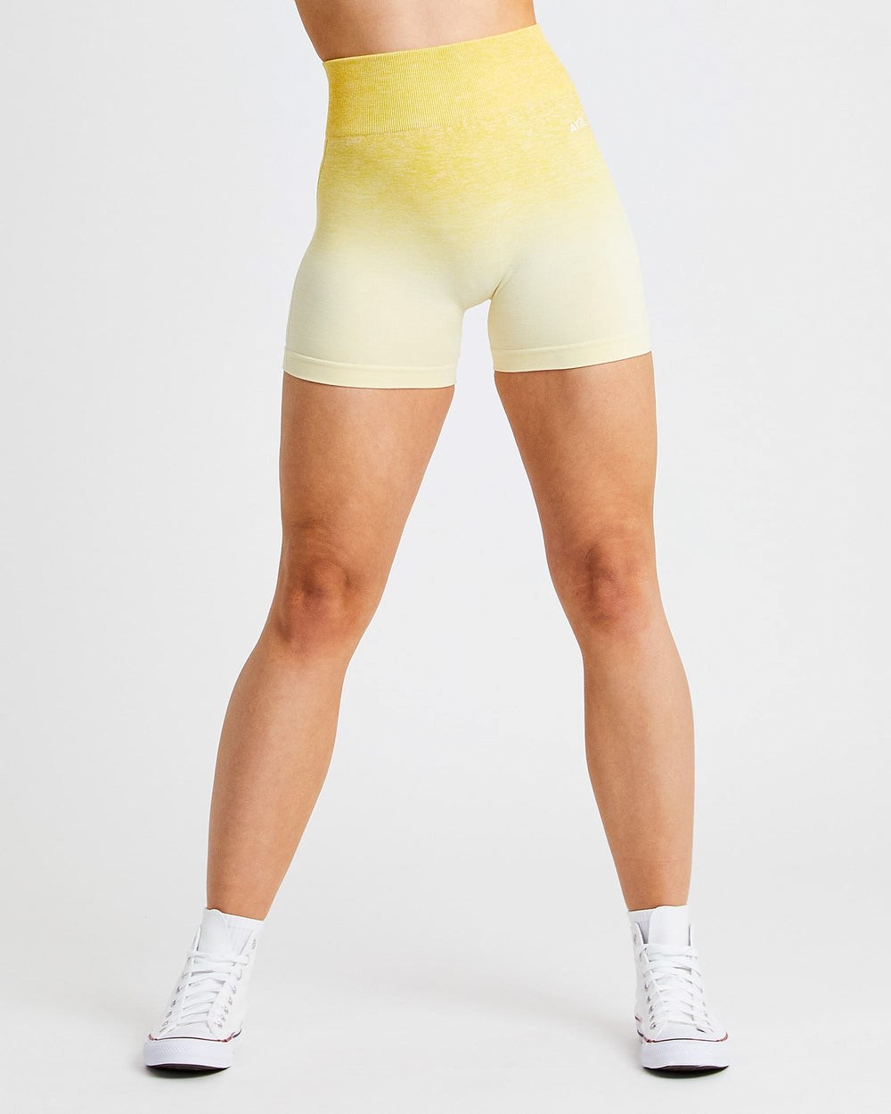 AYBL Pulse Ombré Seamless Shorts Žlté | 68KTMASEN