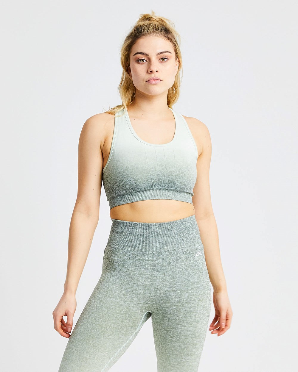 AYBL Pulse Ombré Seamless Sports Bra Hnedožltý | 48MFAZUYC