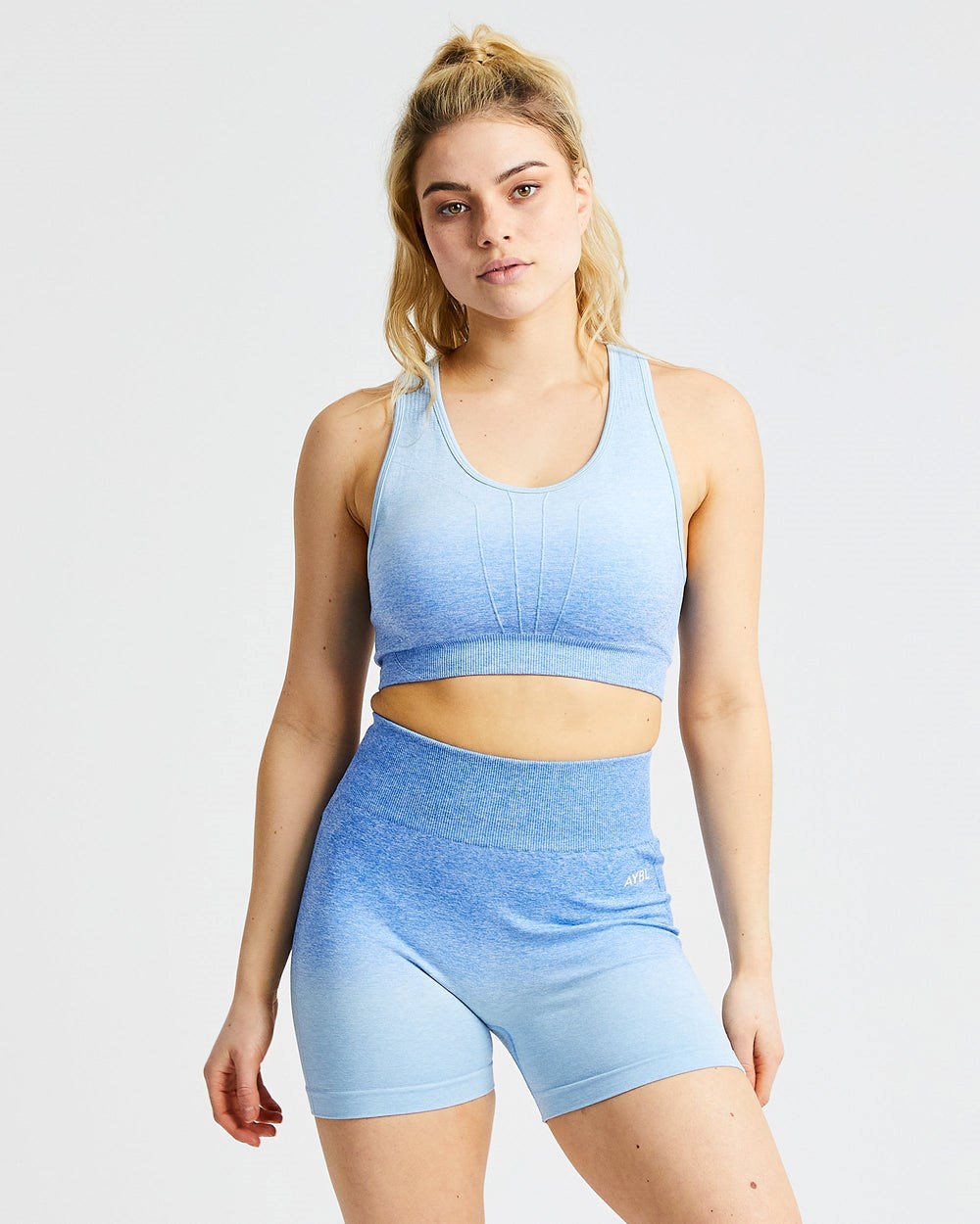 AYBL Pulse Ombré Seamless Sports Bra Modre | 18TCSKBIE