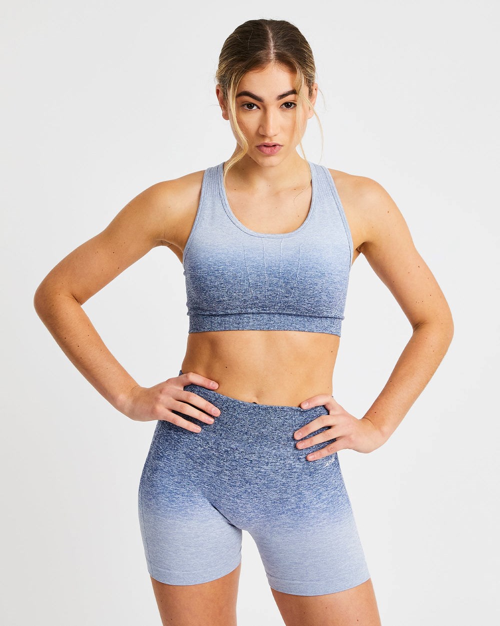 AYBL Pulse Ombré Seamless Sports Bra Námornícka Modrá | 16FDBUALR