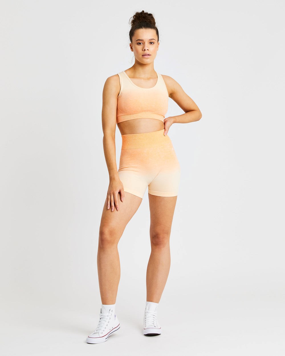 AYBL Pulse Ombré Seamless Sports Bra Oranžové | 14RJYFACW