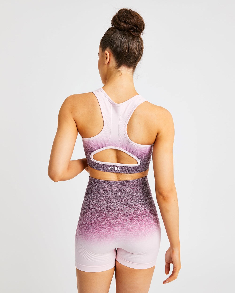 AYBL Pulse Ombré Seamless Sports Bra Plum | 59XINCSZJ