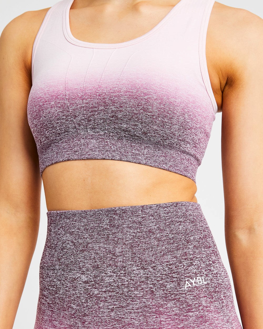 AYBL Pulse Ombré Seamless Sports Bra Plum | 59XINCSZJ