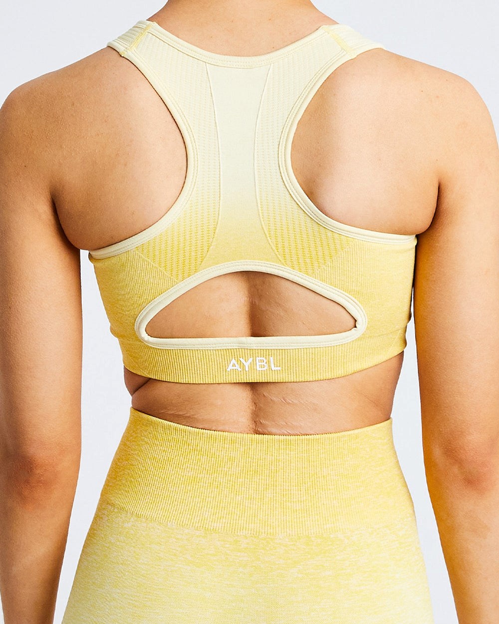 AYBL Pulse Ombré Seamless Sports Bra Žlté | 04MBUJIYX