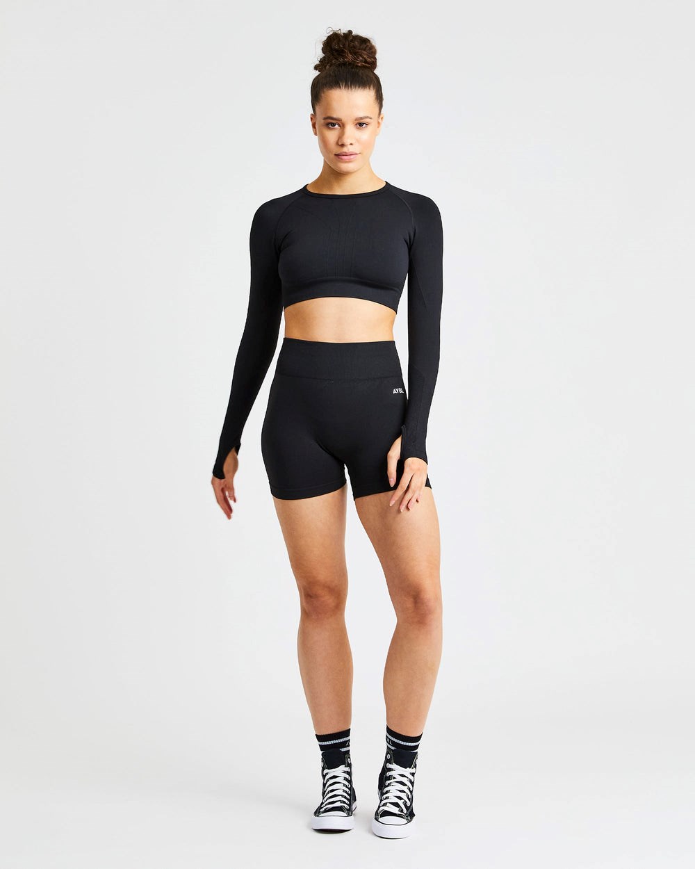 AYBL Pulse Seamless Shorts Čierne | 53ECFXJIN