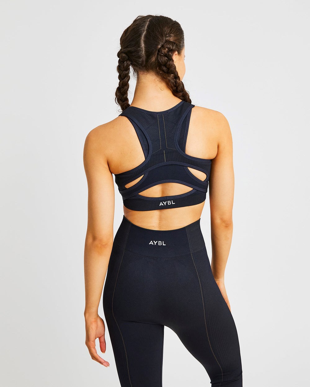 AYBL Reflex Seamless Sports Bra Čierne | 61VWLJEHZ