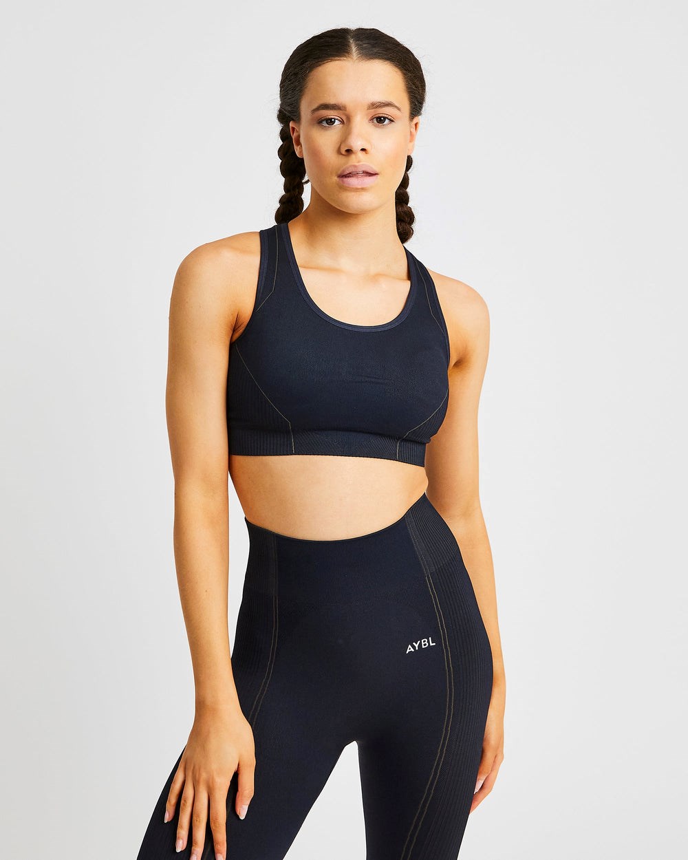 AYBL Reflex Seamless Sports Bra Čierne | 61VWLJEHZ