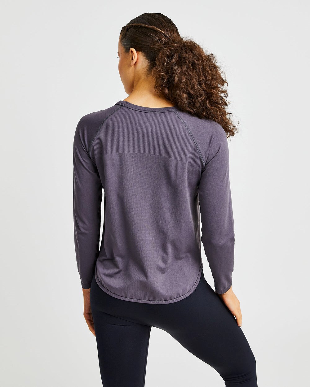 AYBL Reform Seamless Long Sleeve T Shirt Charcoal | 08UKJZIMR