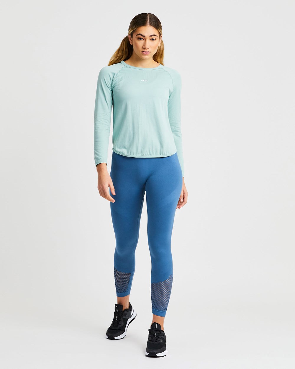 AYBL Reform Seamless Long Sleeve T Shirt Zelene | 30EKFCOTP