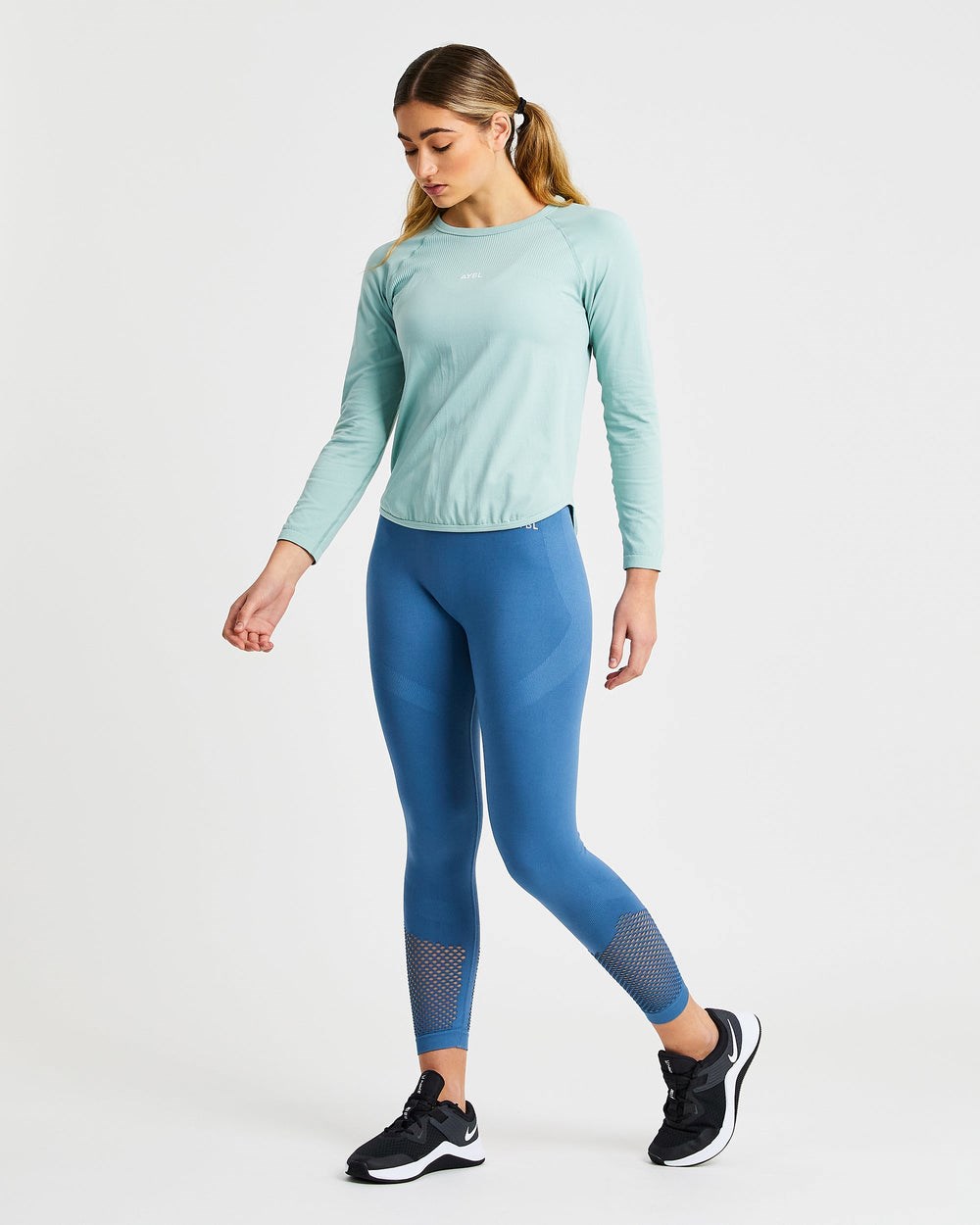 AYBL Reform Seamless Long Sleeve T Shirt Zelene | 30EKFCOTP