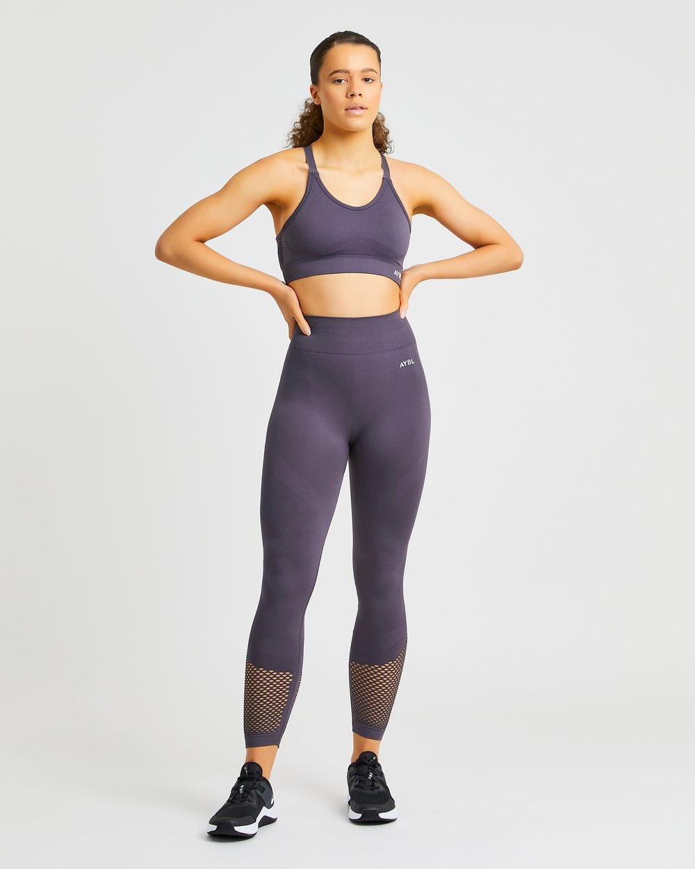 AYBL Reform Seamless Sports Bra Charcoal | 96GPMJZUH