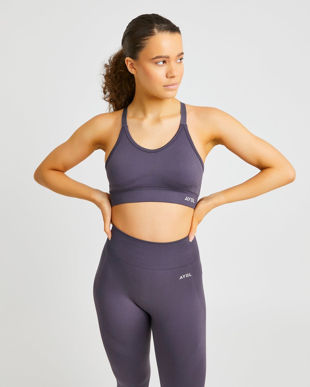 AYBL Reform Seamless Sports Bra Charcoal | 96GPMJZUH