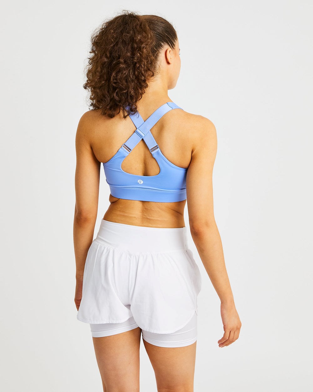 AYBL Sportive High Neck Sports Bra Modre | 95HAYCEXW