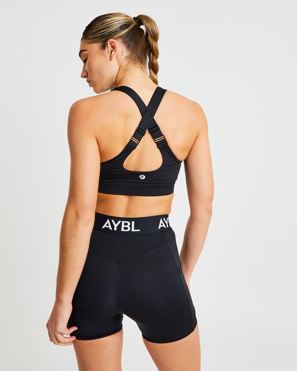 AYBL Sportive High Neck Sports Bra Čierne | 96DSMEVYW