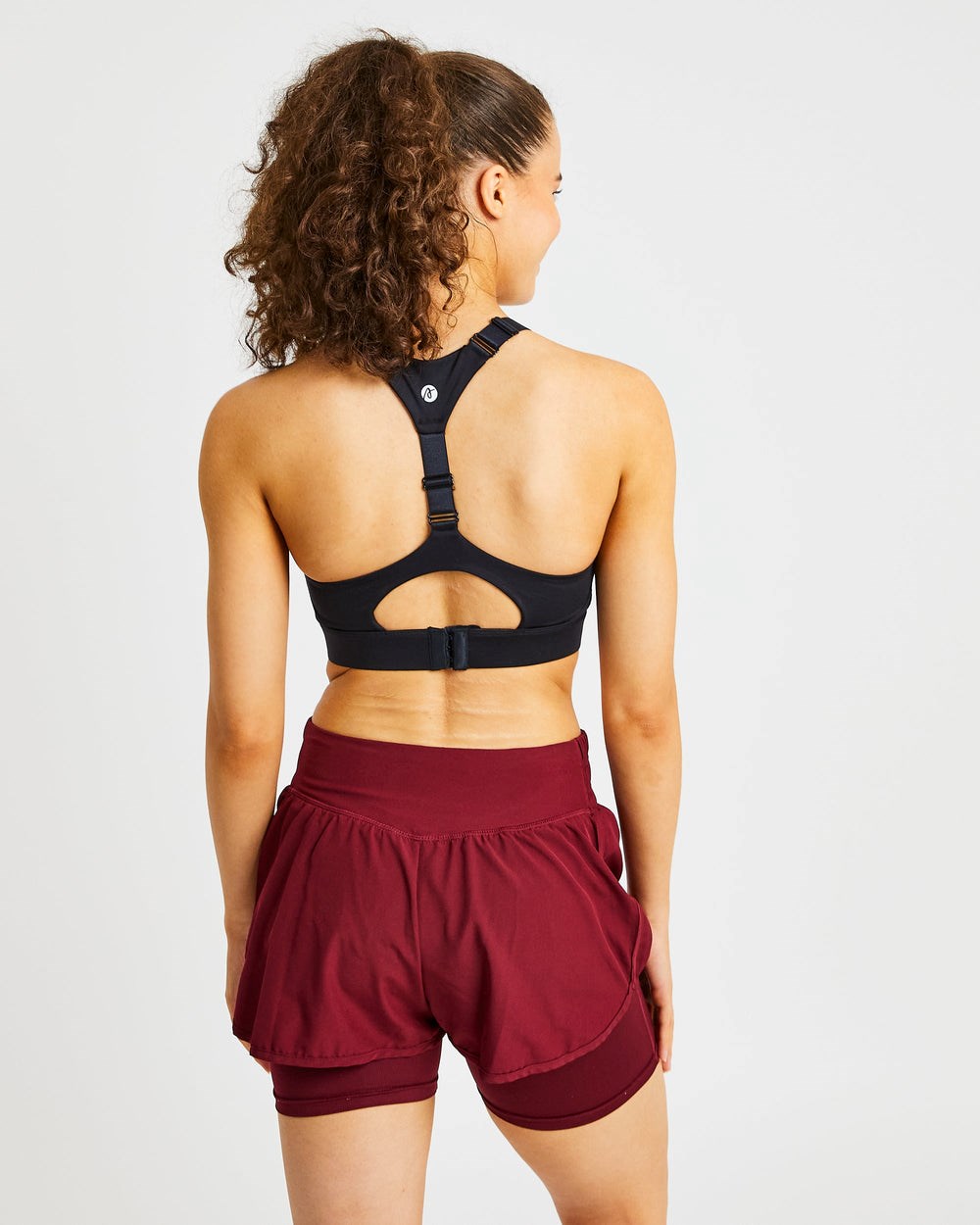 AYBL Sportive Open Back Sports Bra Čierne | 70FPSIYDO