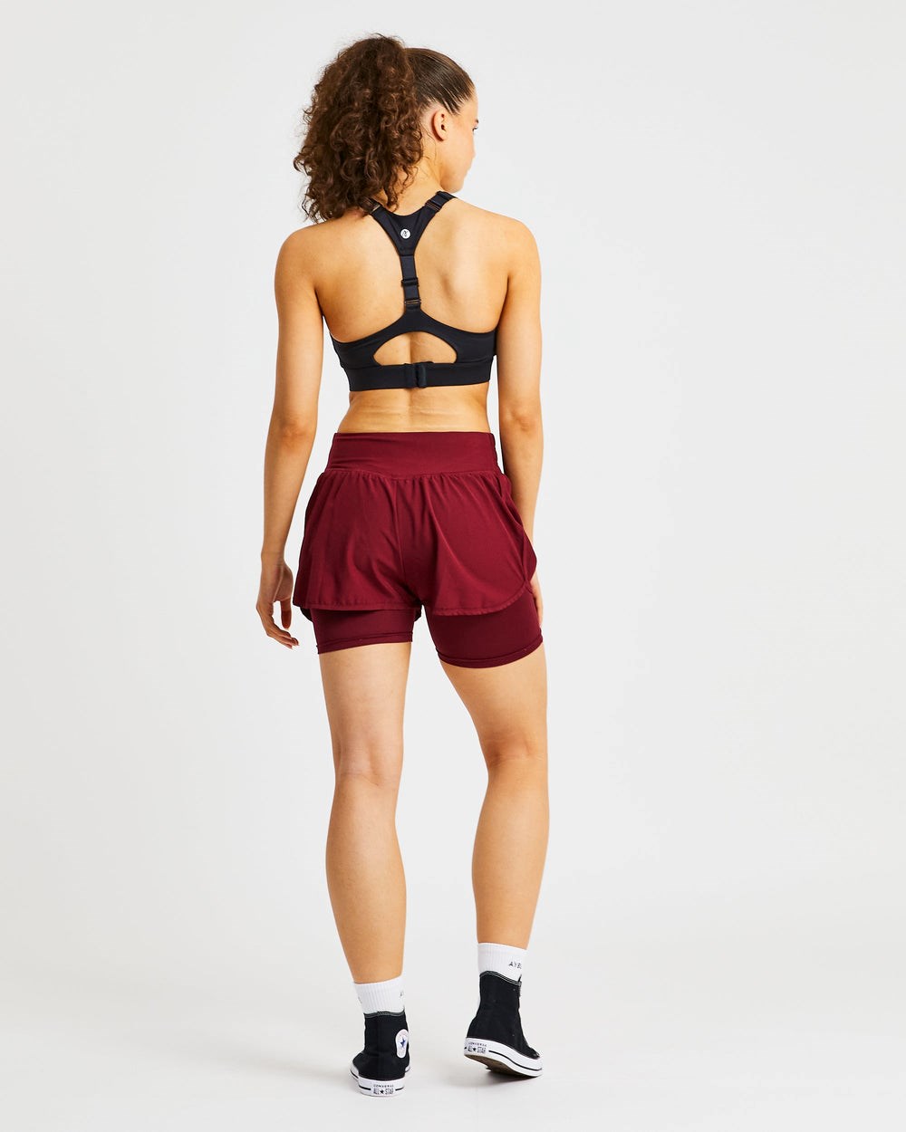 AYBL Sportive Open Back Sports Bra Čierne | 70FPSIYDO