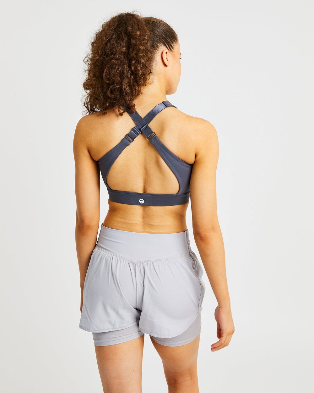 AYBL Sportive Zip Up Sports Bra Charcoal | 58RNVEIZH