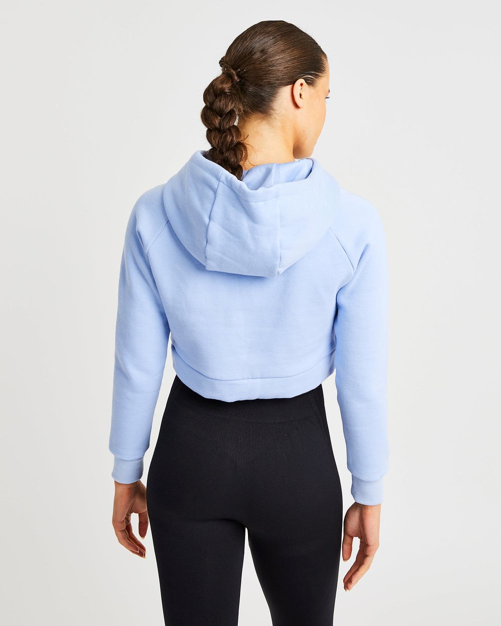 AYBL Staple Crop Hoodie Modre | 54XKTFZSI