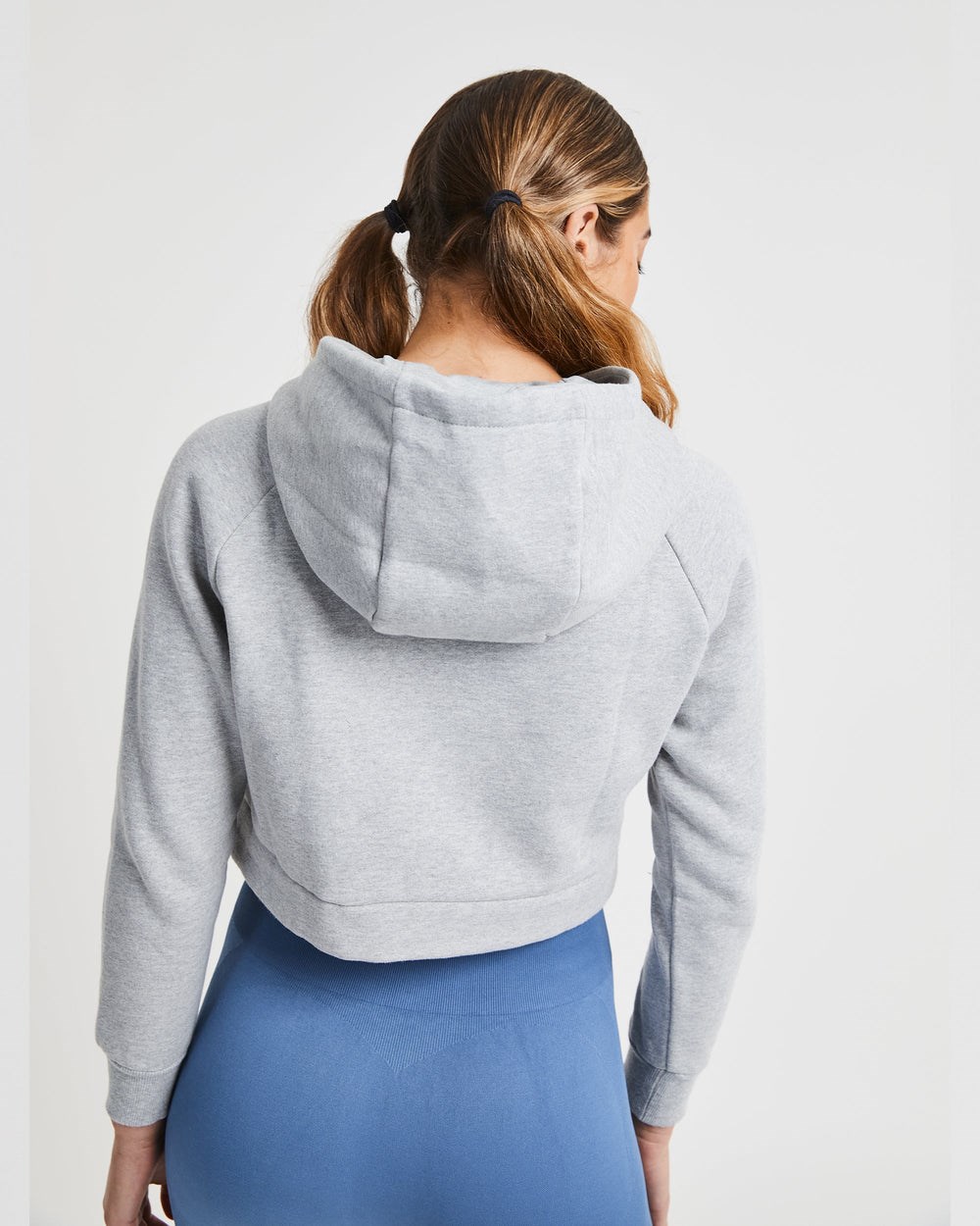 AYBL Staple Crop Hoodie Svetlo Siva | 09SHVJDFZ