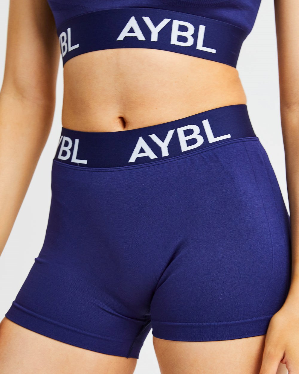 AYBL Staple Seamless Low Rise Shorts Námornícka Modrá | 94OJTCHNL