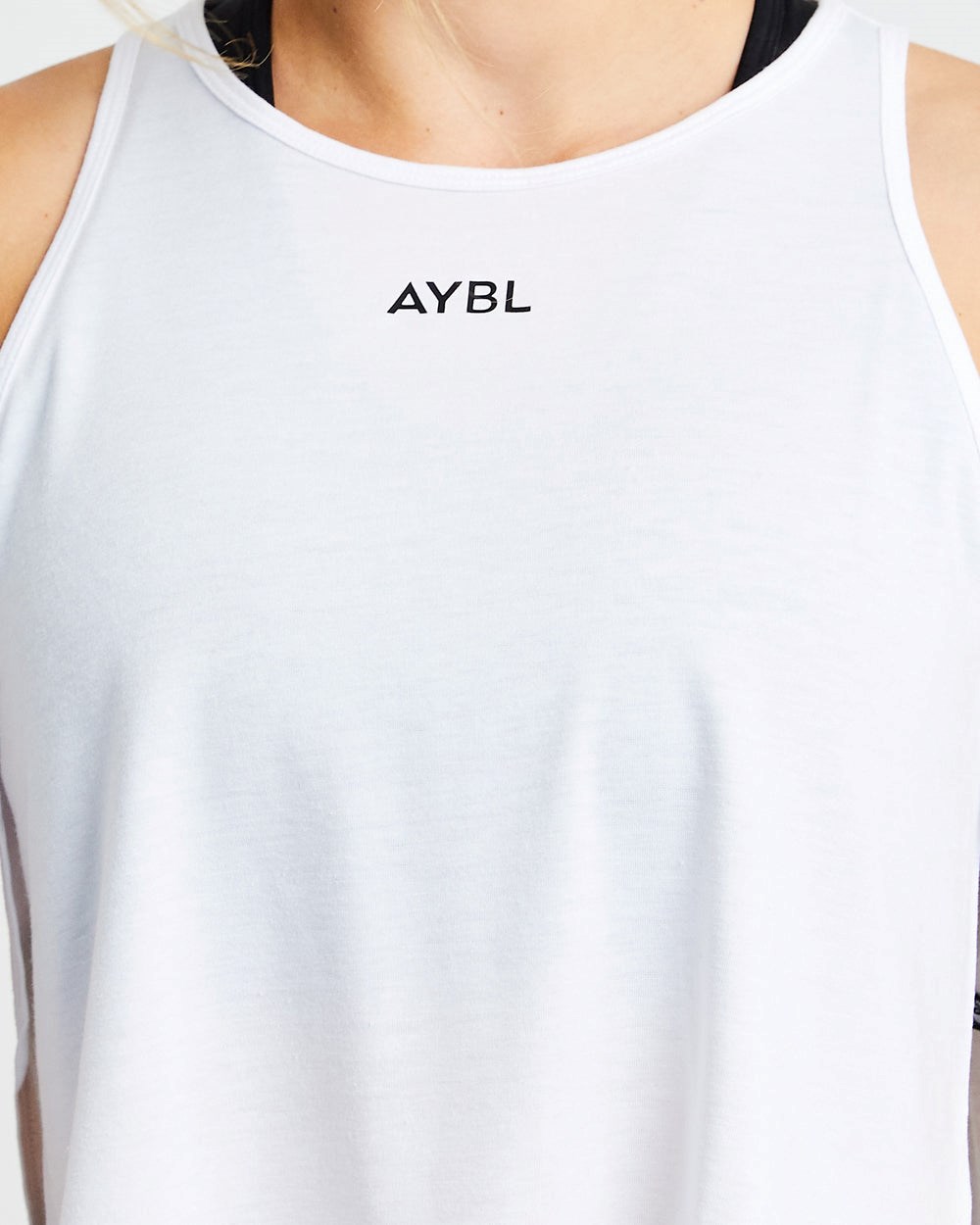 AYBL Strive Crop Vest Biele | 18JZMWBXG