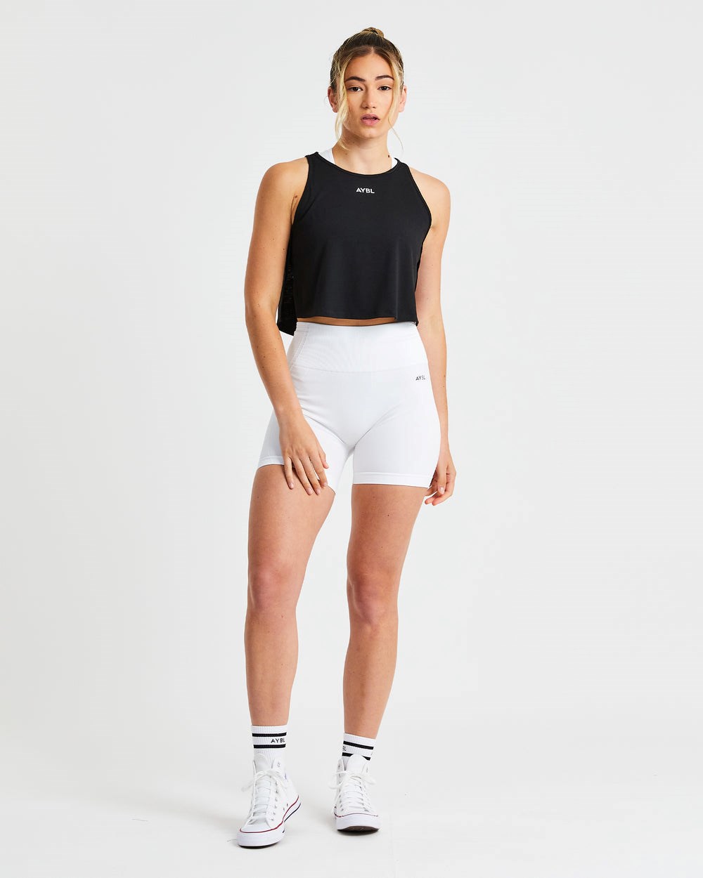 AYBL Strive Crop Vest Čierne | 19JQIFTRH