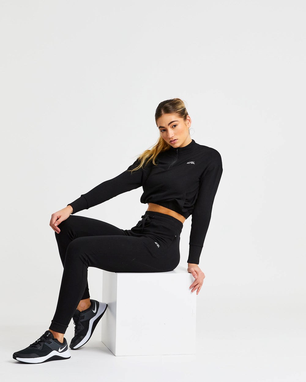 AYBL Studio Joggers Čierne | 50ENRMKWJ