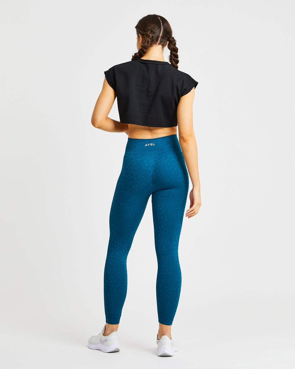 AYBL Tréningová Crop Top Čierne | 35AOMJIRT