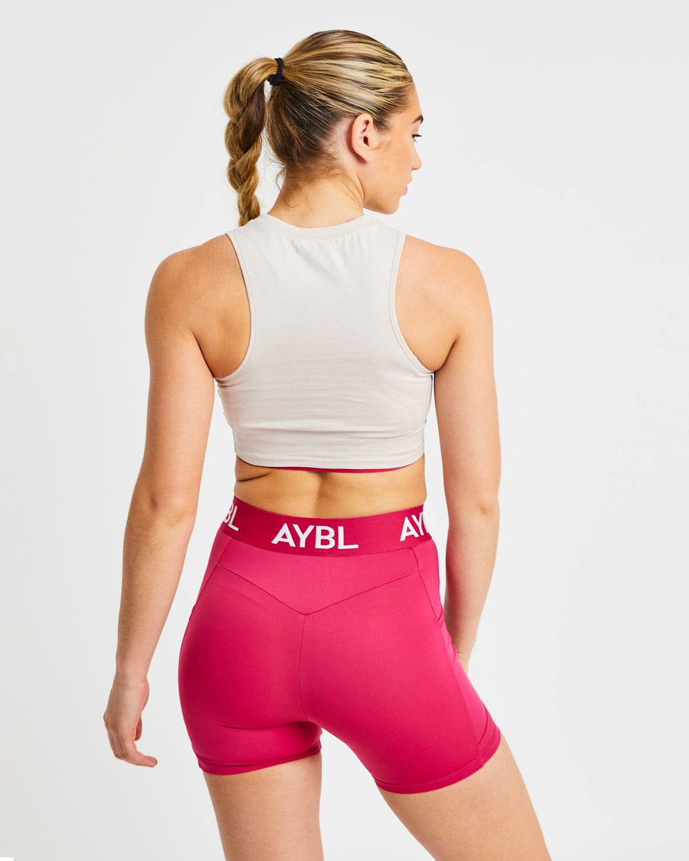 AYBL Tréningová Crop Vest Béžové | 81IQHMUYB