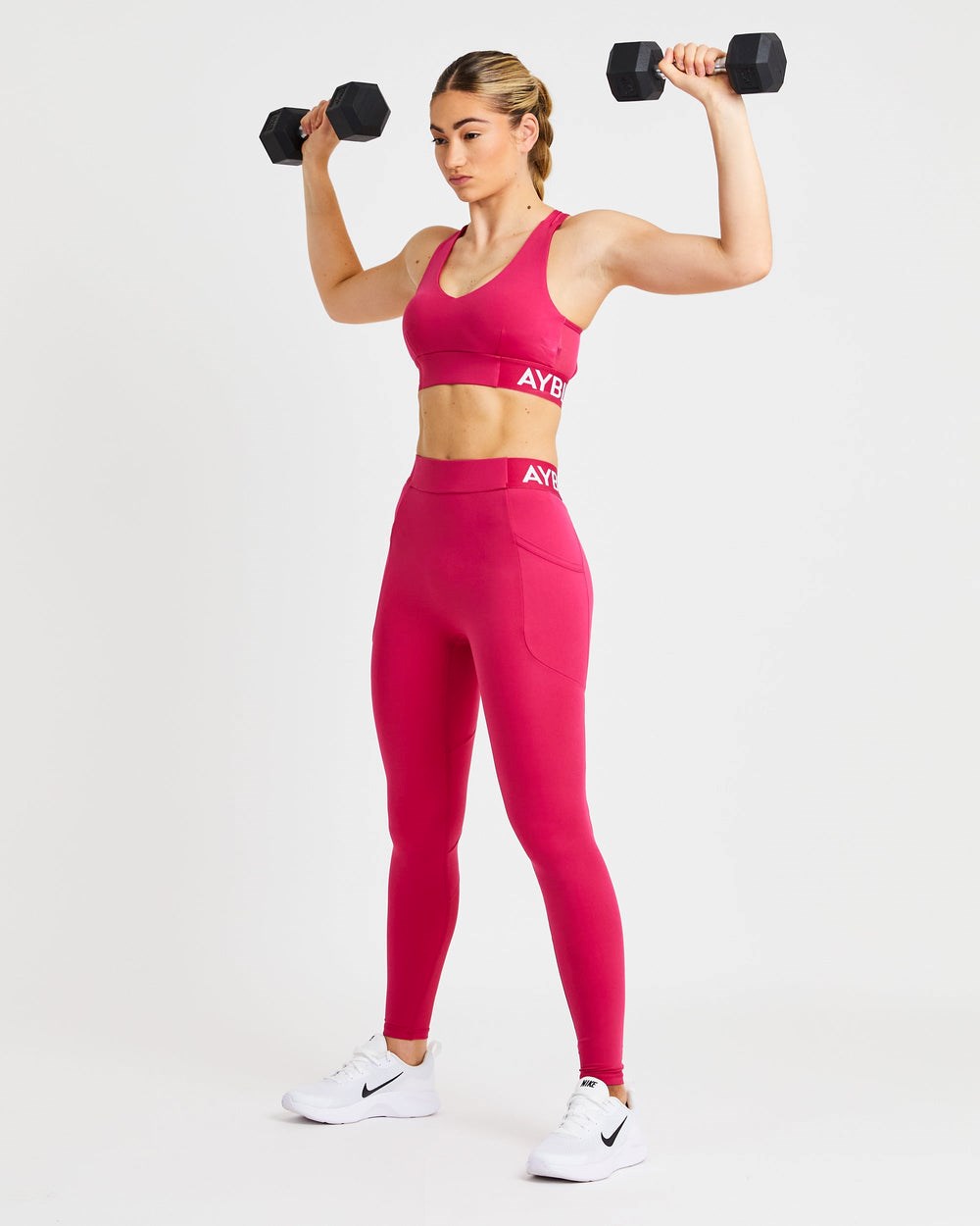 AYBL Tréningová Sports Bra Raspberry | 92YPLFQNX