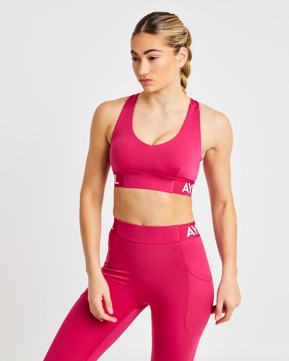 AYBL Tréningová Sports Bra Raspberry | 92YPLFQNX