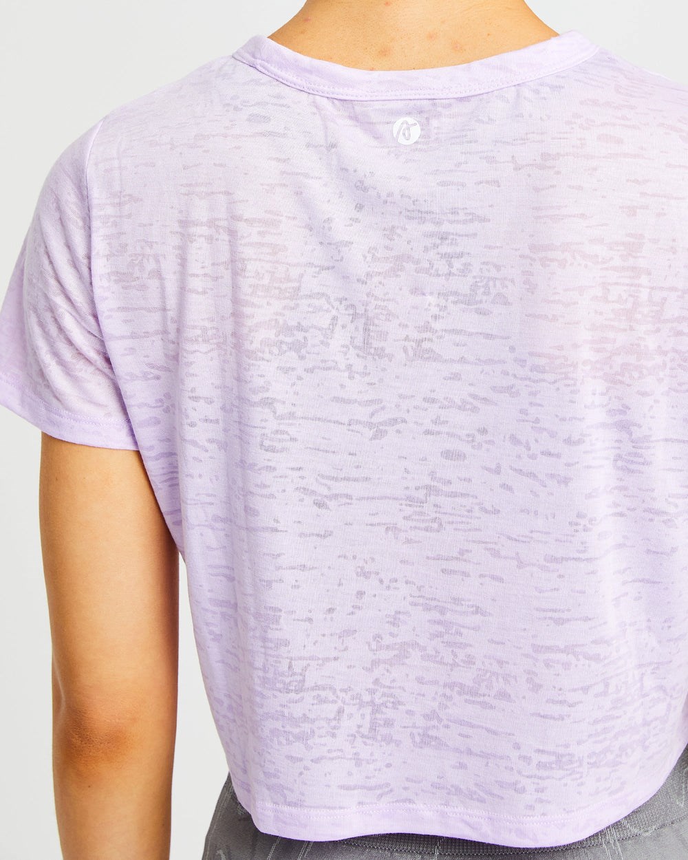 AYBL Velocity Crop T Shirt Lilac | 10GXZCYNP